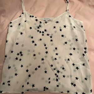 Star Cami - white with black stars